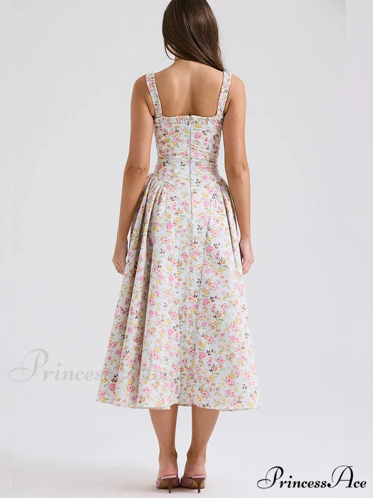 Flared Sophisticated Medium-Length Holiday Dress - Image 5