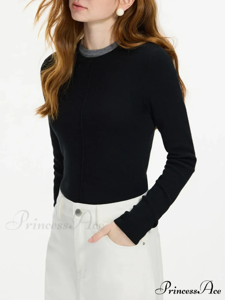 Flexible Circular Neck Woven Jumper - Image 2