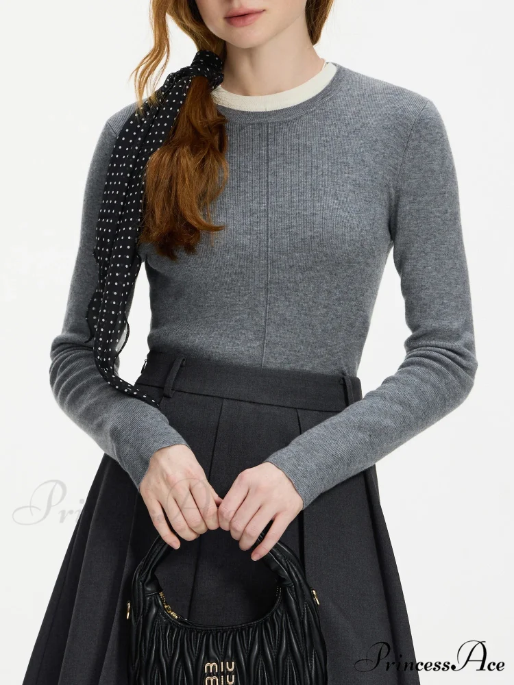 Flexible Circular Neck Woven Jumper - Image 4