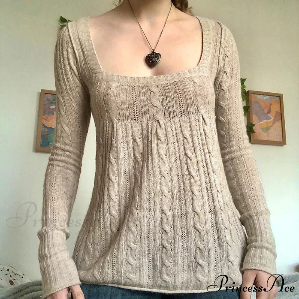 Flirtatious Knitted Sweaters Babydoll Blouses Extended Sleeve Knitwear Females - Image 6