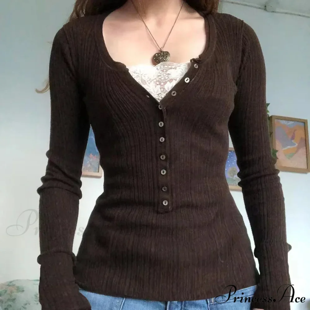 Flirtatious Knitted Sweaters Babydoll Blouses Extended Sleeve Knitwear Females - Image 8