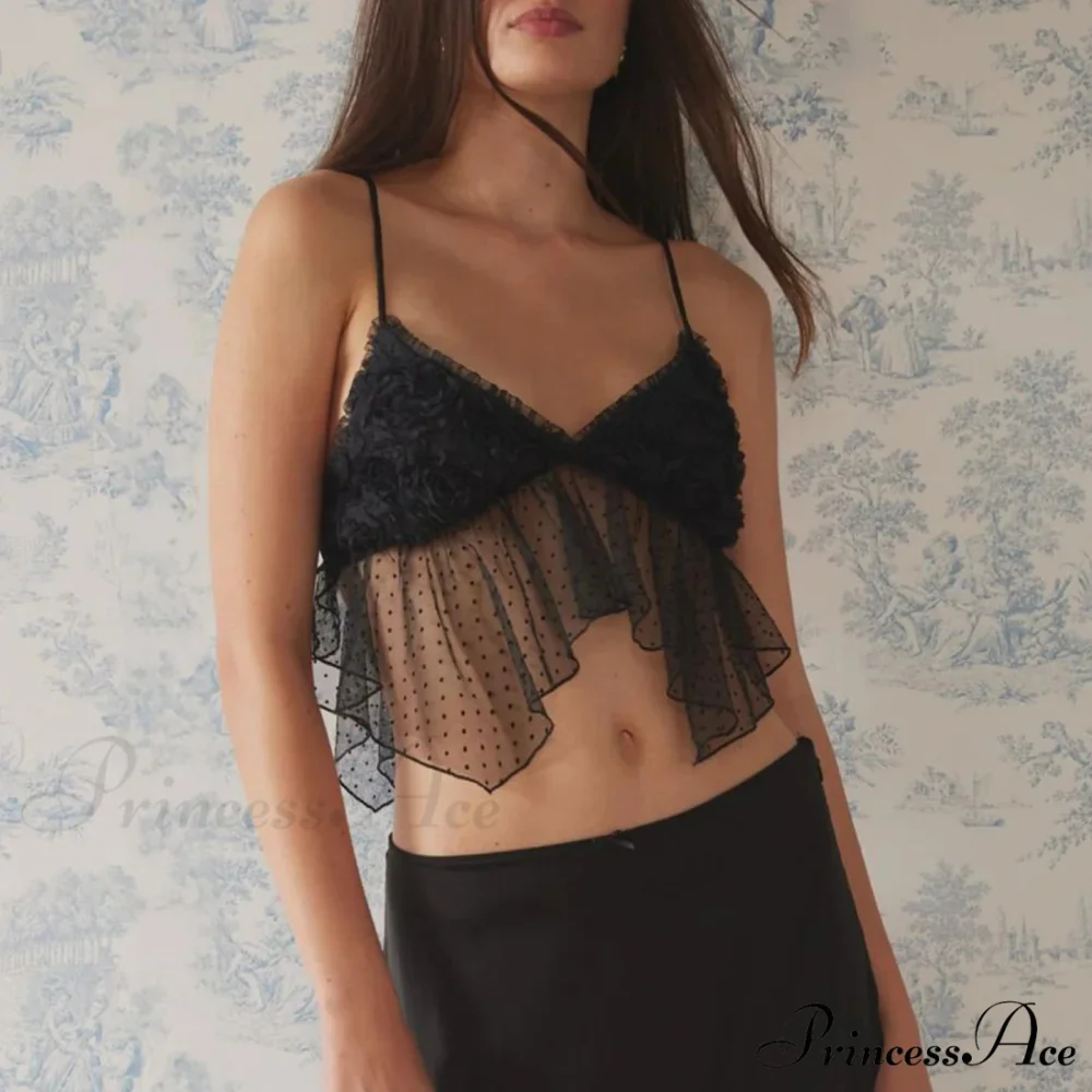 Floral Circles Patchwork Cropped Blouse - Image 5