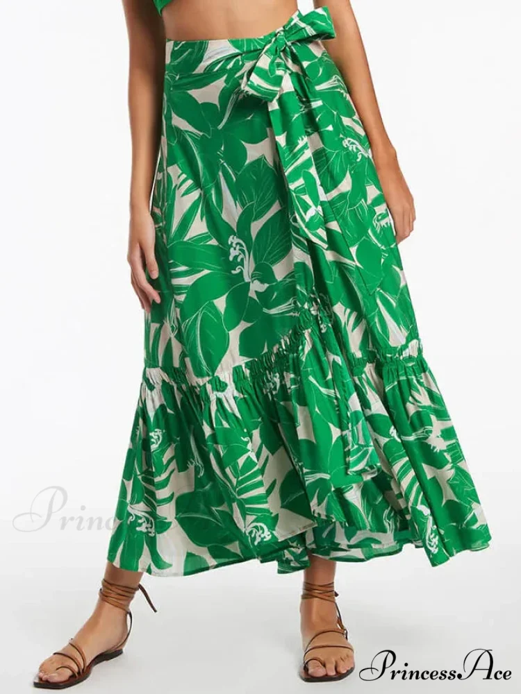 Flower Enhancing Plunge Neck Swimsuit Beach Attire Single Piece - Image 5