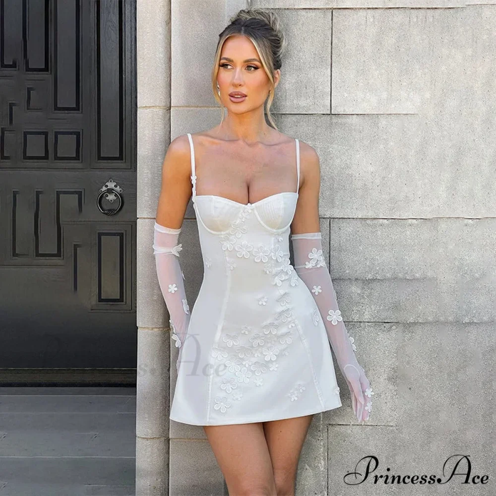 Flower Thin Bodycon A-line Holiday Dress - Image 2