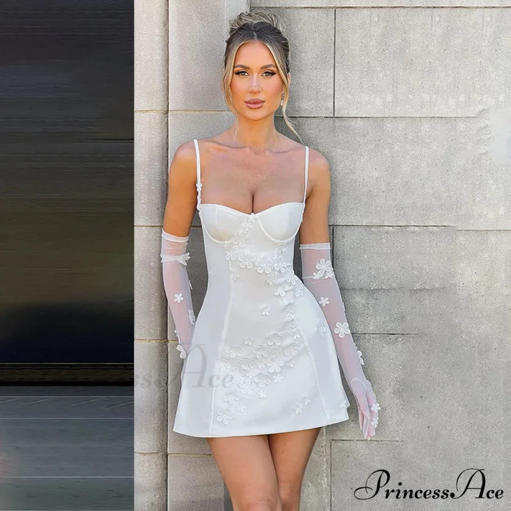 Flower Thin Bodycon A-line Holiday Dress - Image 3