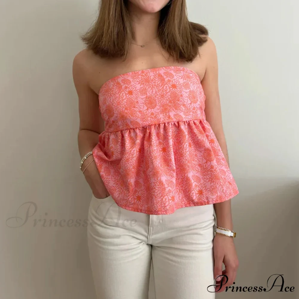 Flower Tie Open-Back Cropped Top - Image 6