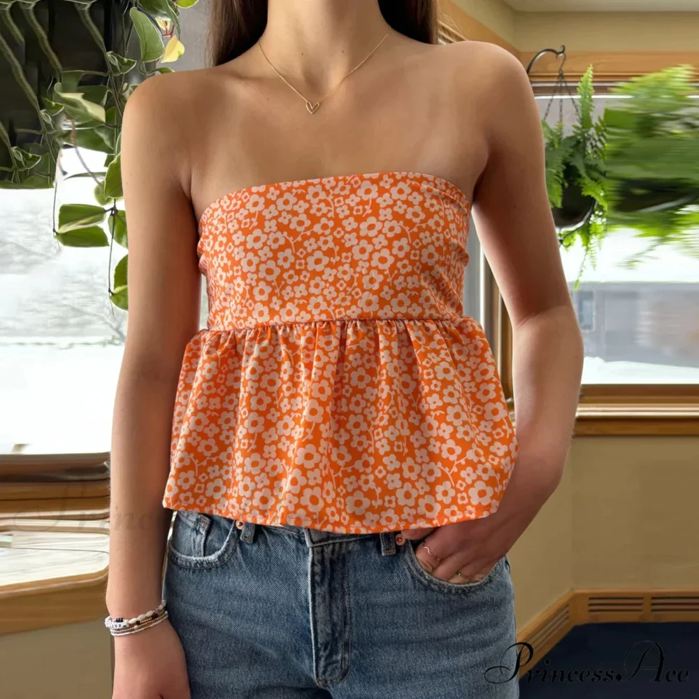 Flower Tie Open-Back Cropped Top - Image 7