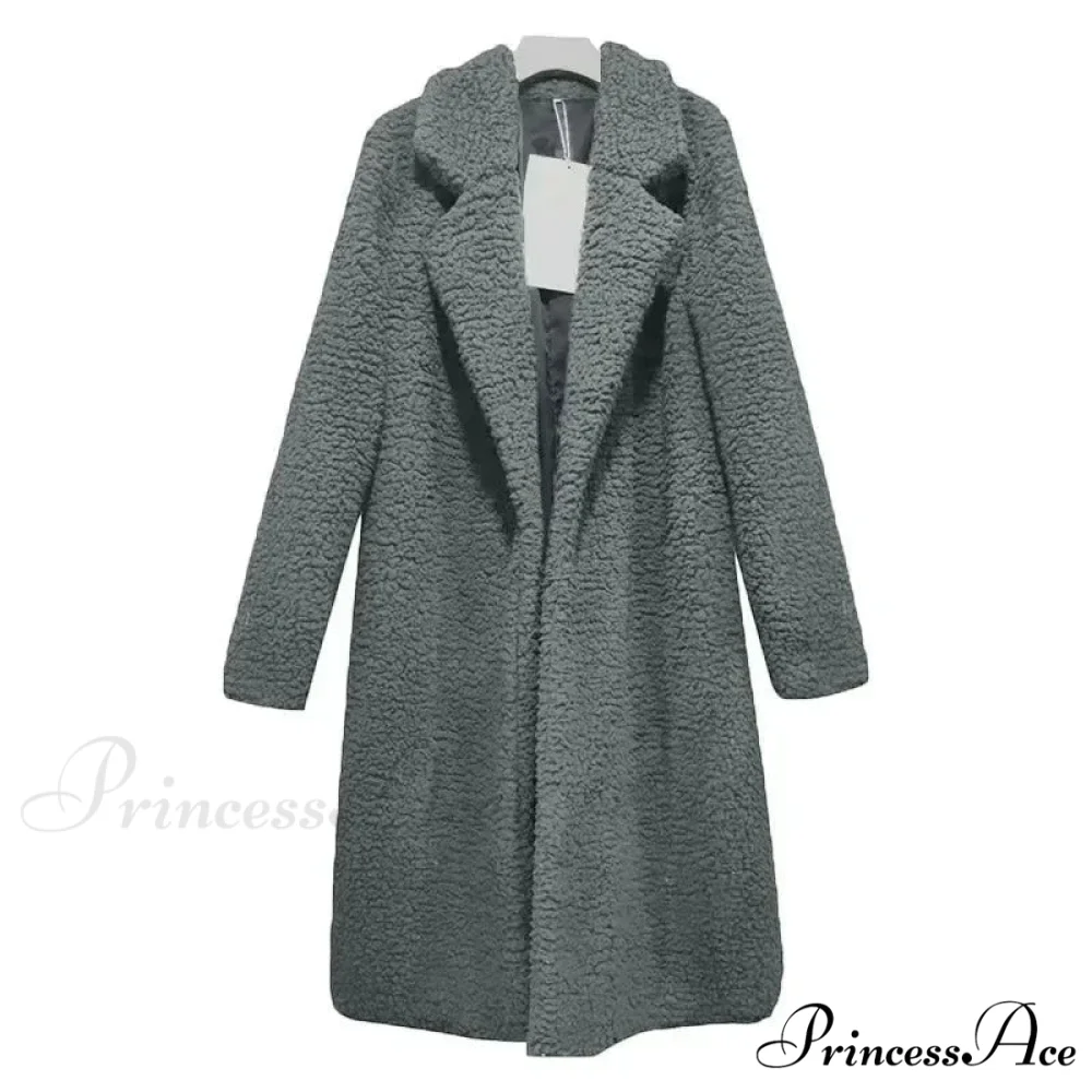 Fluffy Bear Soft Turtleneck Overcoat - Image 10