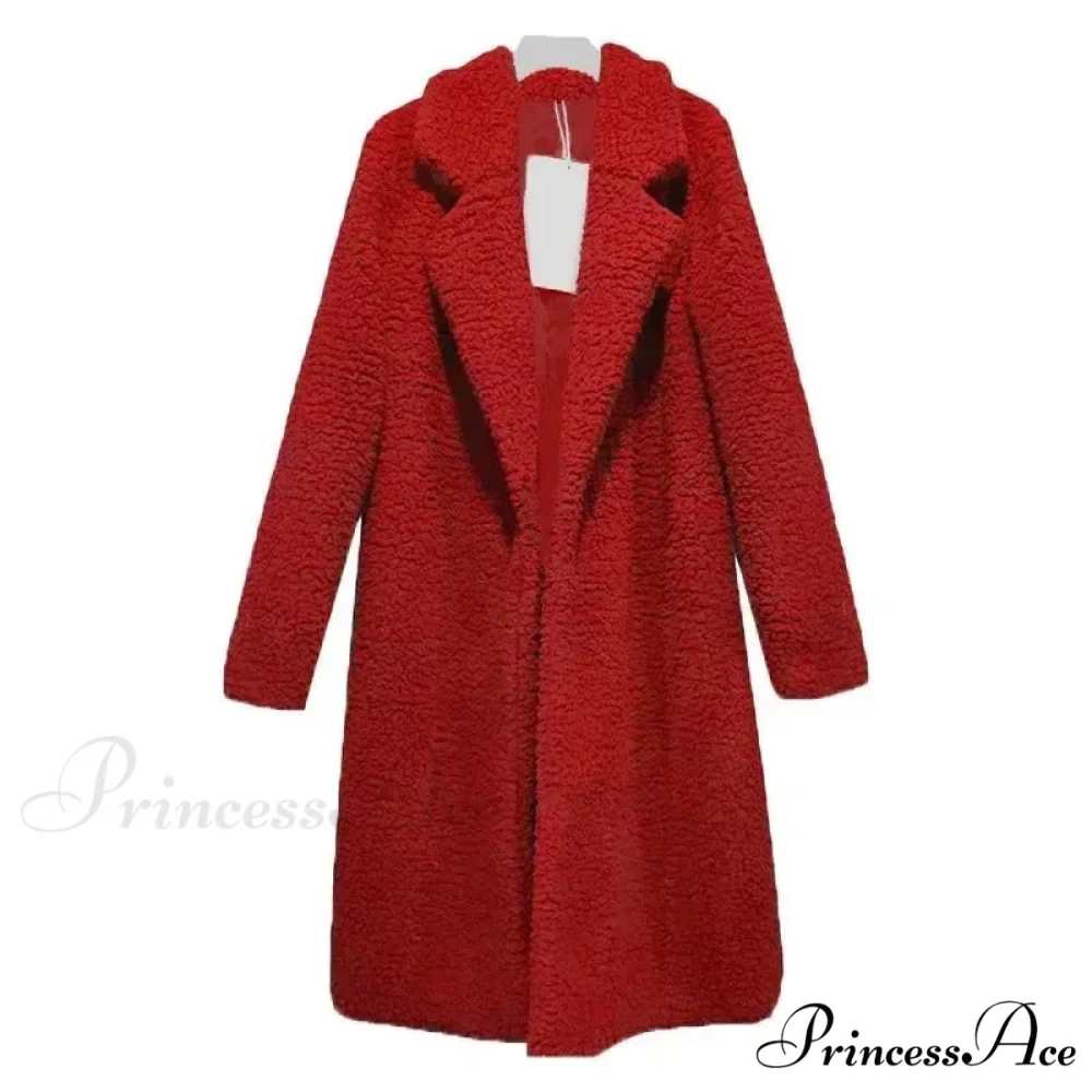 Fluffy Bear Soft Turtleneck Overcoat - Image 13