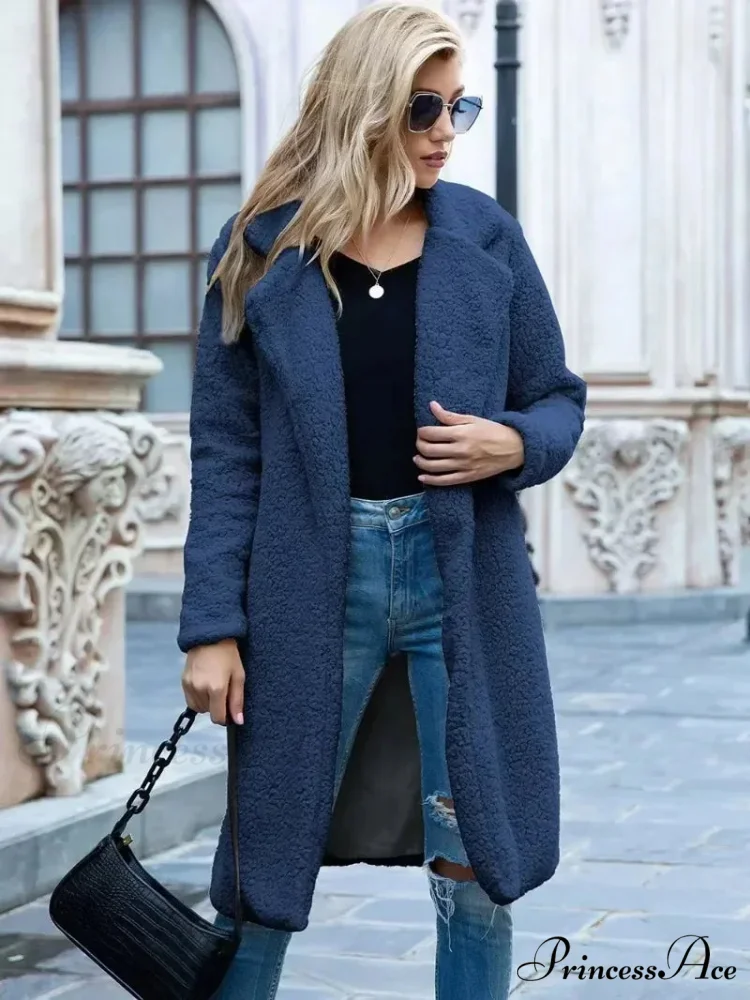 Fluffy Bear Soft Turtleneck Overcoat - Image 15