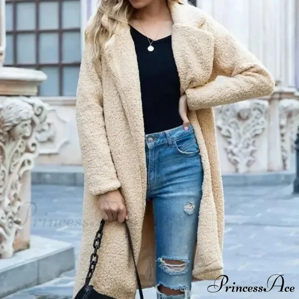 Fluffy Bear Soft Turtleneck Overcoat - Image 2