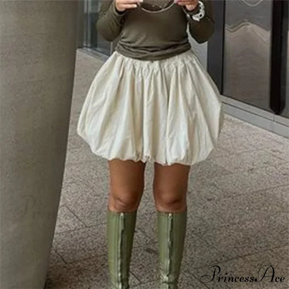 Fluffy Flared A-Line Skirt - Image 2