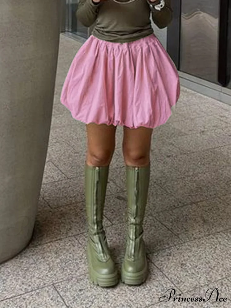 Fluffy Flared A-Line Skirt - Image 5