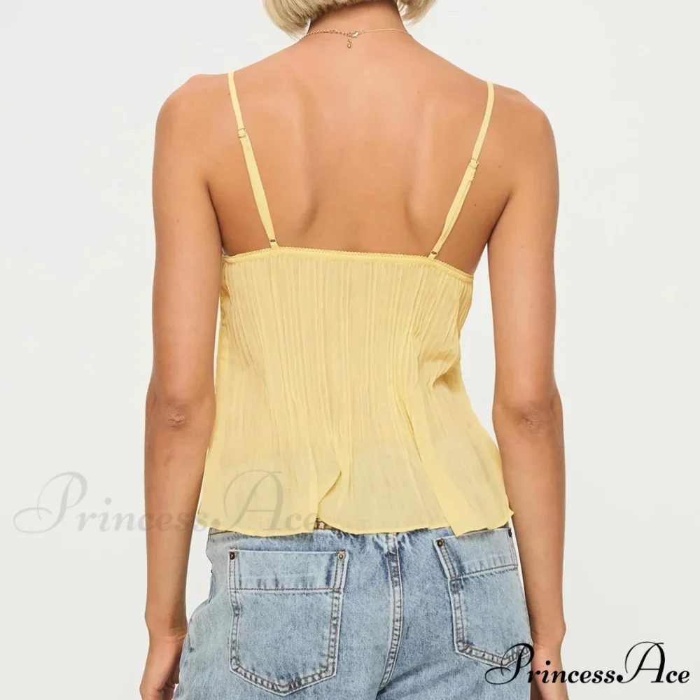 Folded Ribbon Infant Blouse Crop Top - Image 3