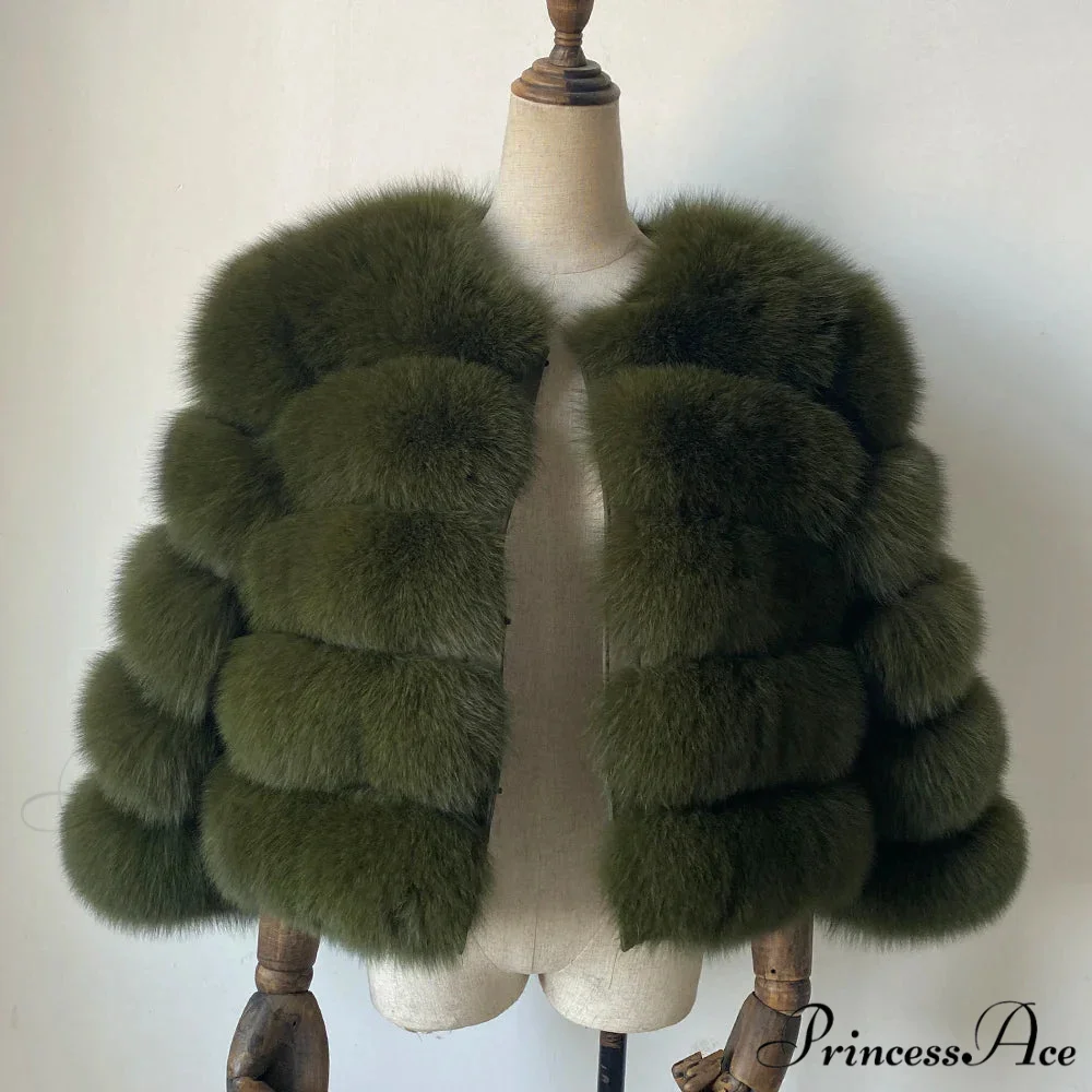 Fox Fur Winter Chilly Weather Coat - Image 11