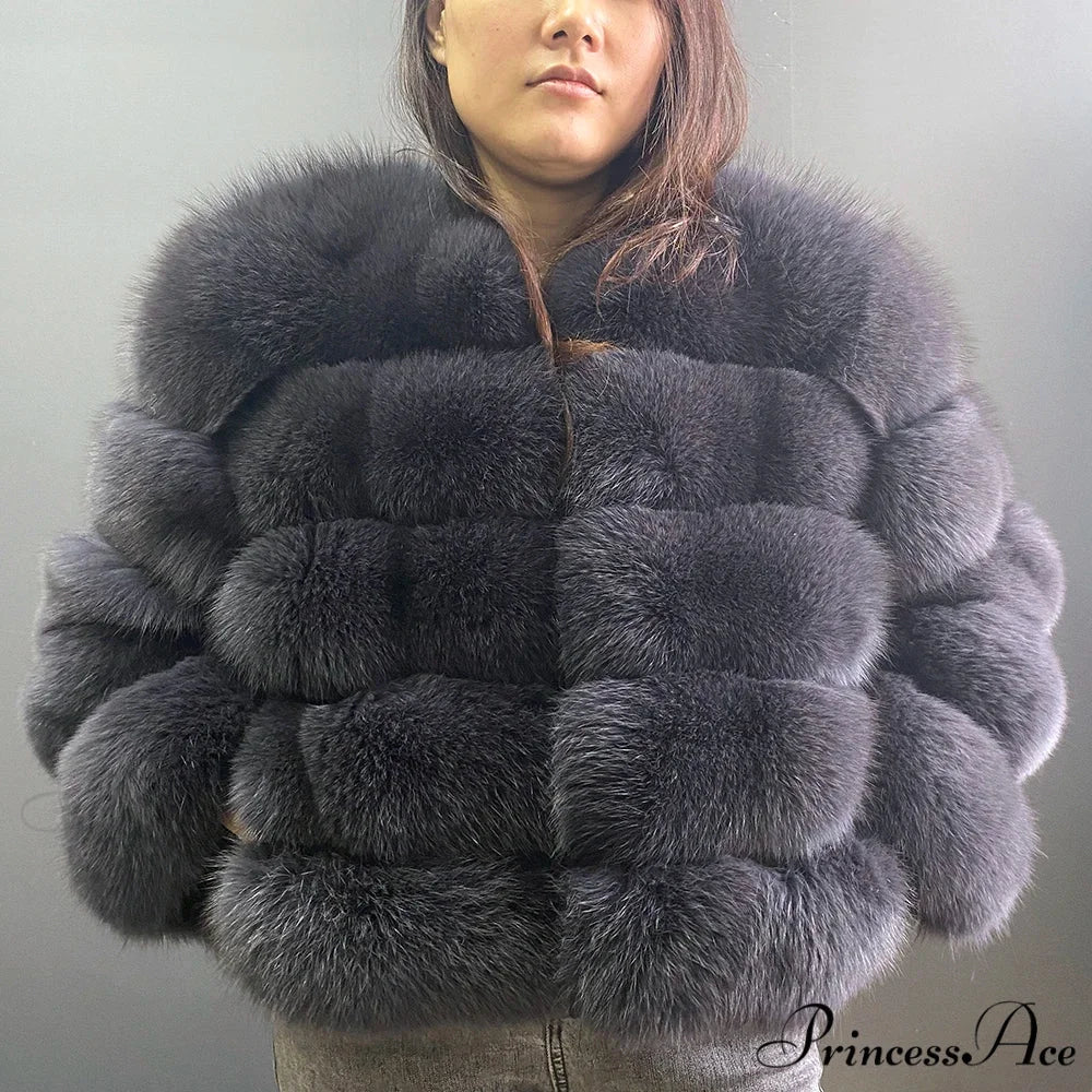 Fox Fur Winter Chilly Weather Coat - Image 12