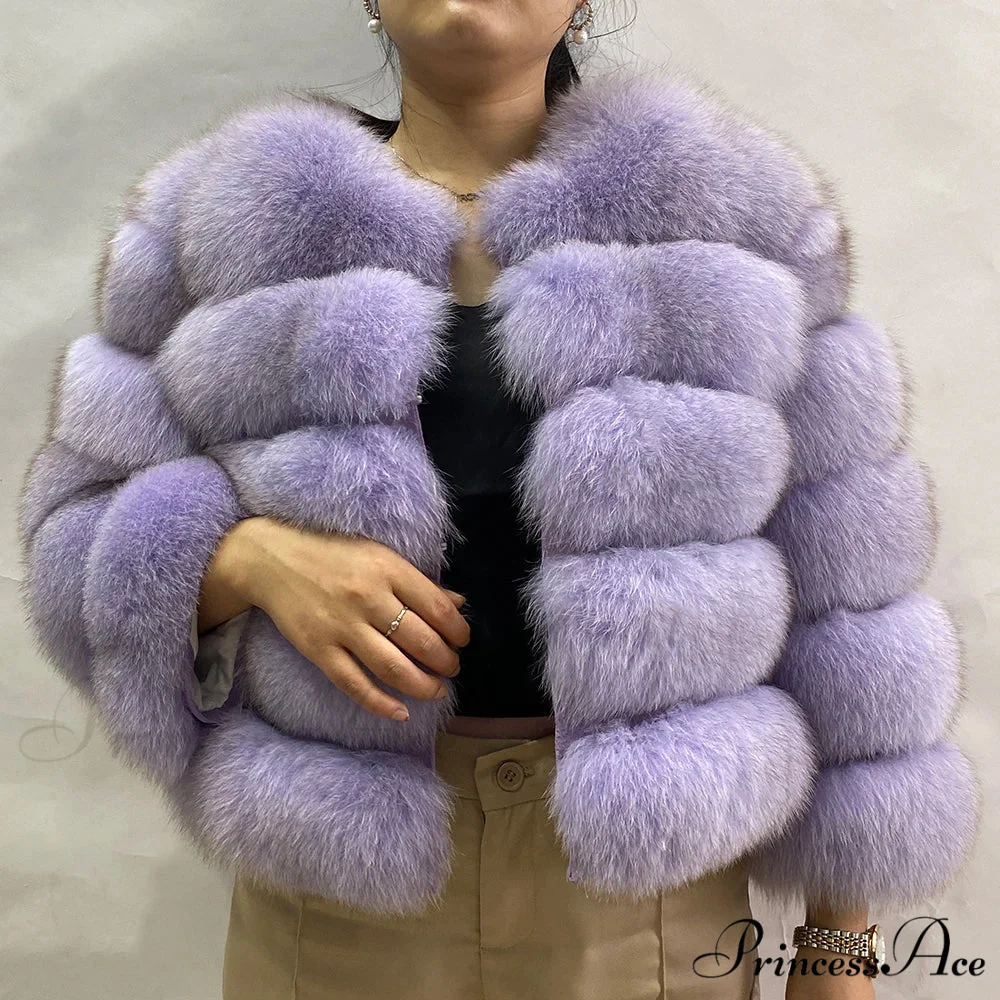 Fox Fur Winter Chilly Weather Coat - Image 13