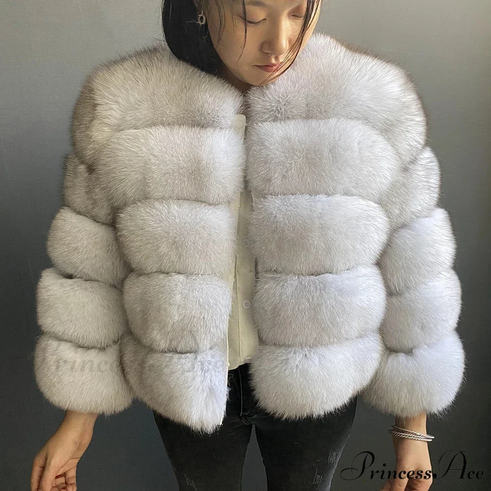 Fox Fur Winter Chilly Weather Coat - Image 15