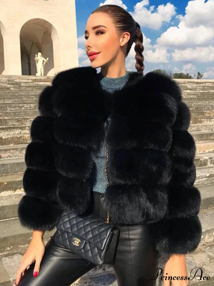 Fox Fur Winter Chilly Weather Coat - Image 2