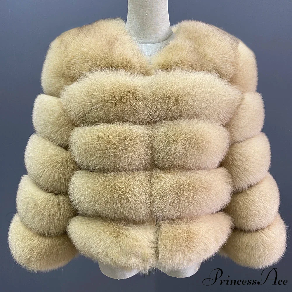 Fox Fur Winter Chilly Weather Coat - Image 5
