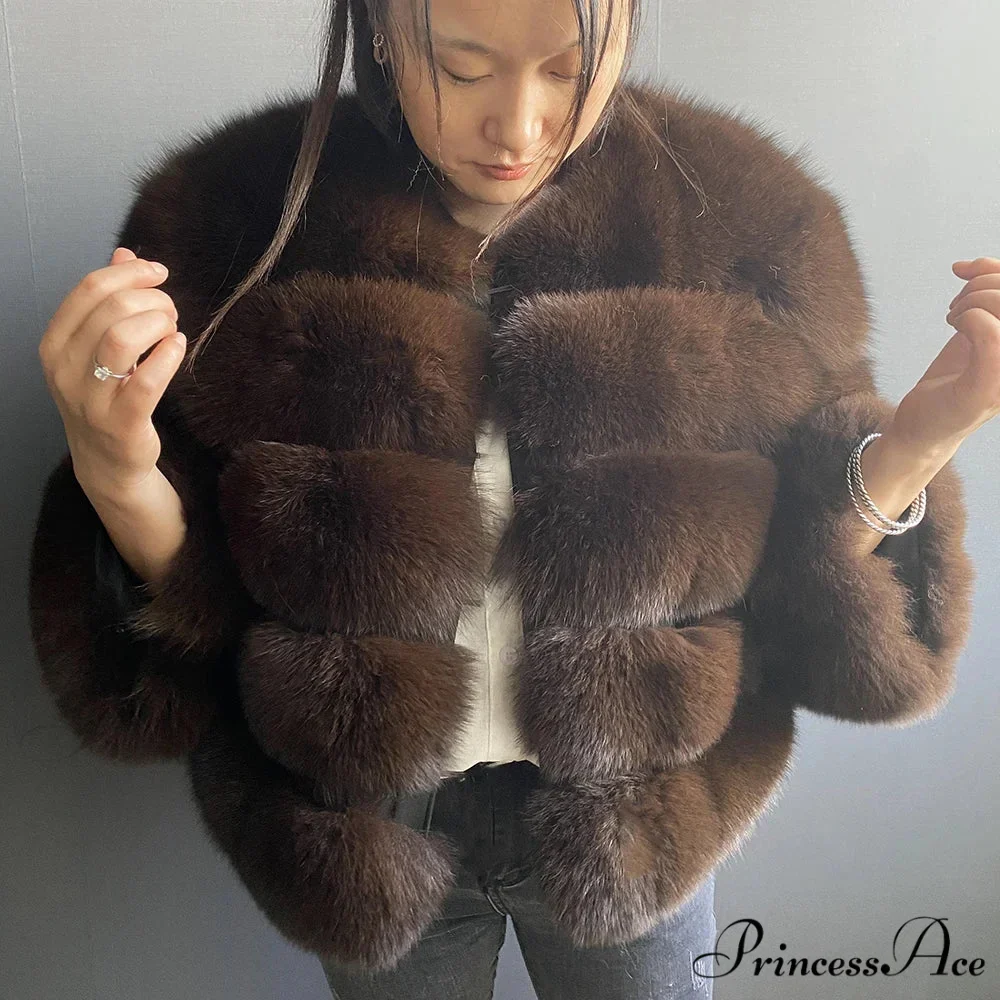 Fox Fur Winter Chilly Weather Coat - Image 7