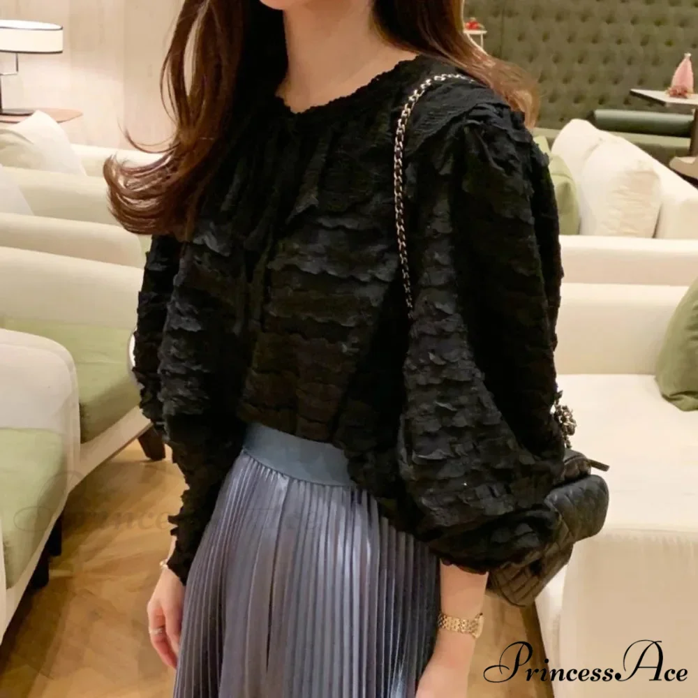 French Fashion Lace Up Baggy Top - Image 2