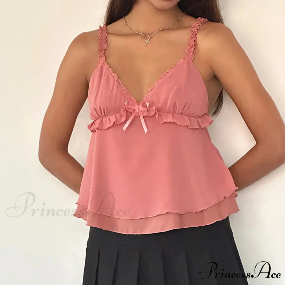 Frill Flounce Square Crop Top - Image 3