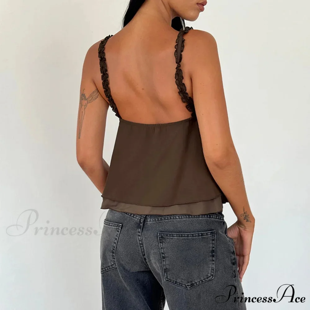 Frill Flounce Square Crop Top - Image 6