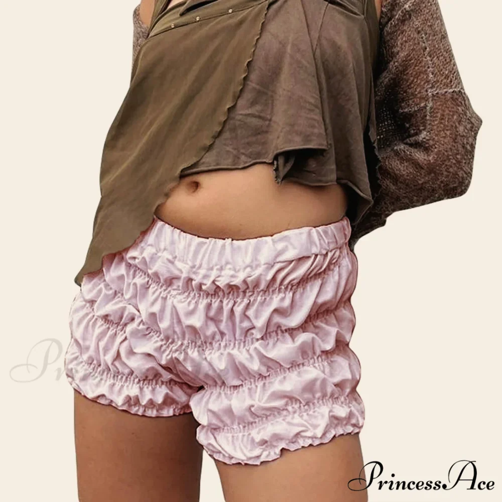 Frilled Gathered Monochrome Bloomer Short - Image 2