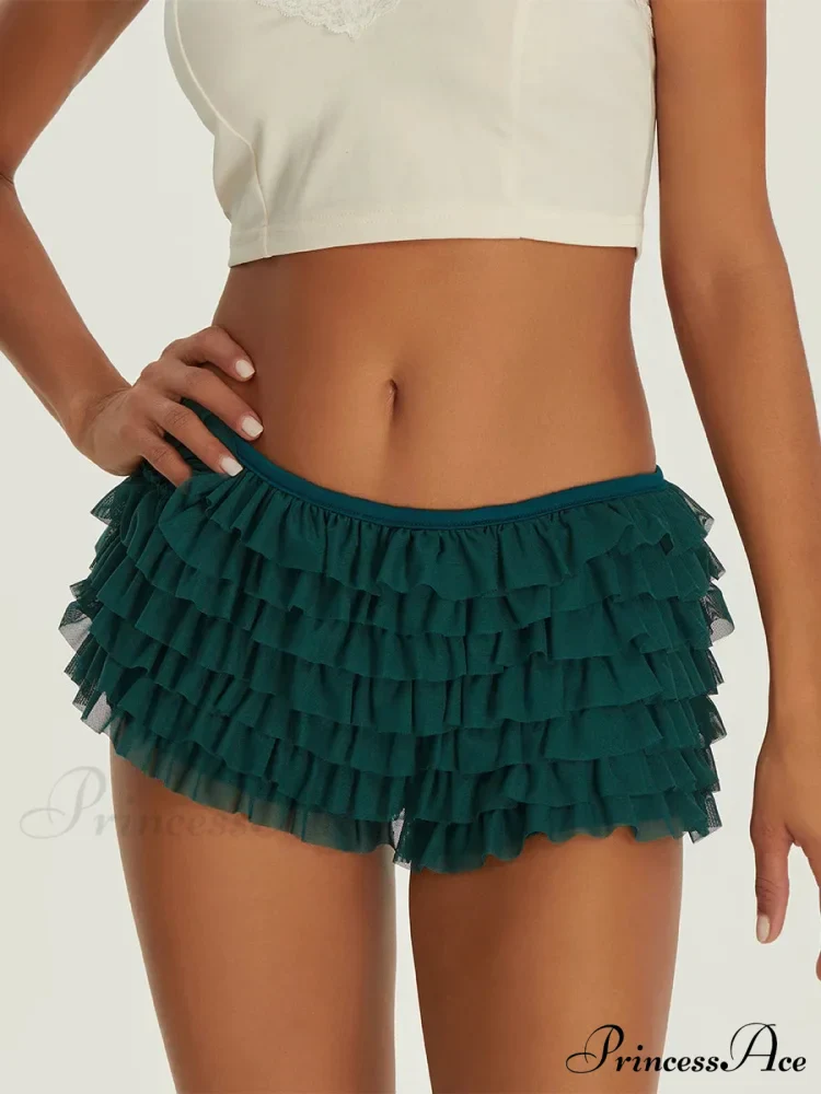 Frilled Layered Rear Ribbon Short - Image 5