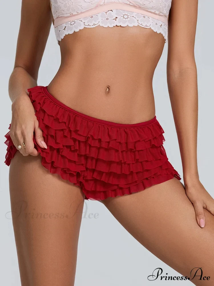 Frilled Layered Rear Ribbon Short - Image 6