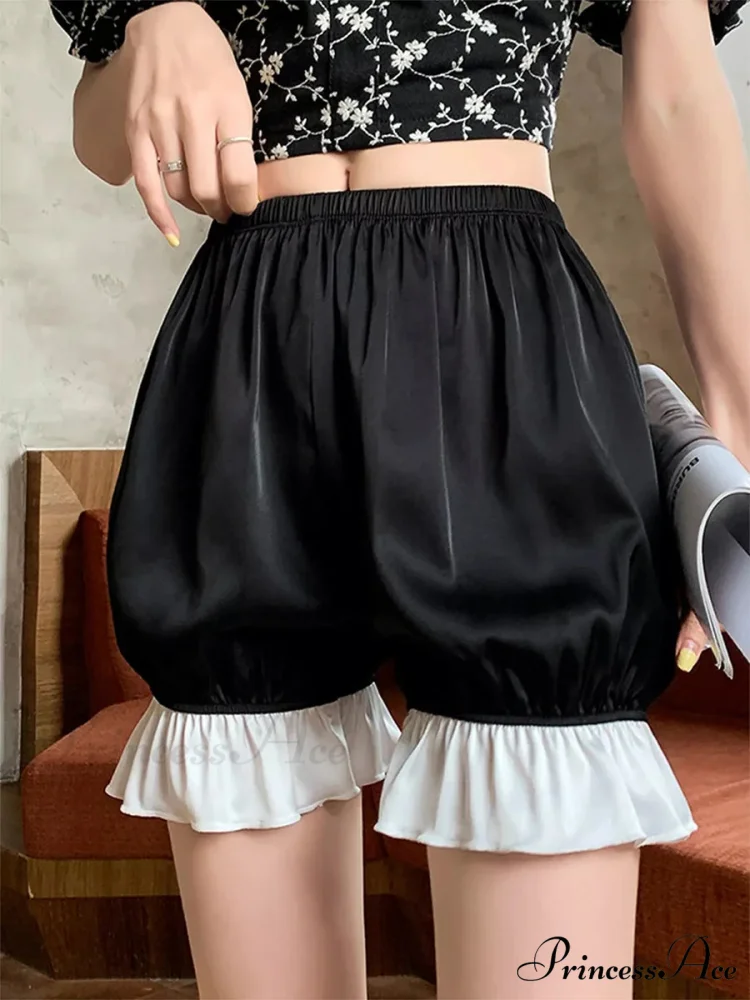 Frilled Silk Lolita Bloomer Short - Image 2