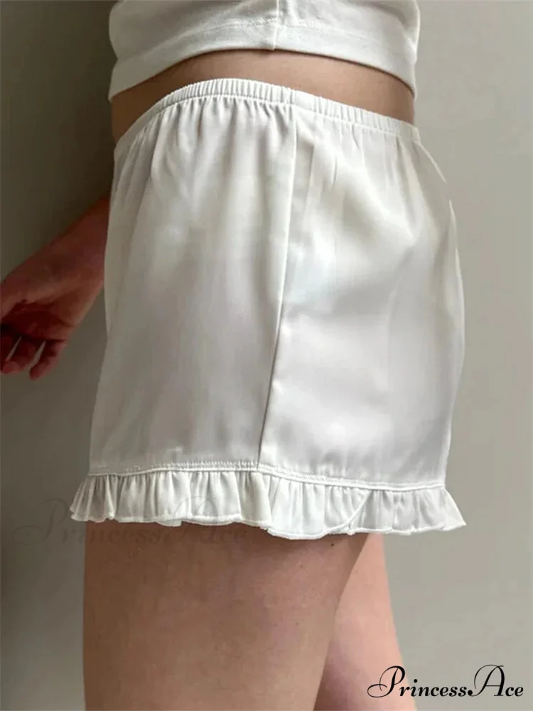 Frilled Stretchy Low Waist Short - Image 2