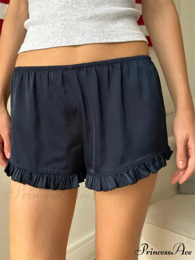 Frilled Stretchy Low Waist Short - Image 5