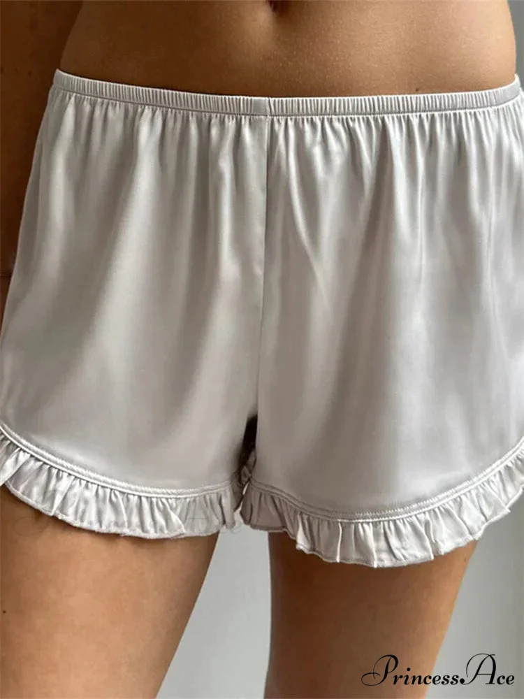 Frilled Stretchy Low Waist Short - Image 6