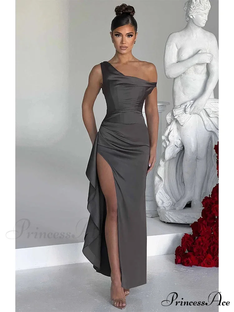 Frills Uneven Maxi Holiday Dress - Image 8