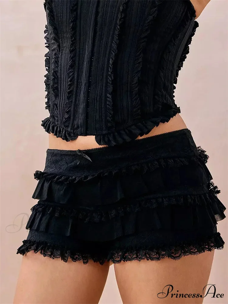 Frilly Frill Stretchy Waist Short - Image 2