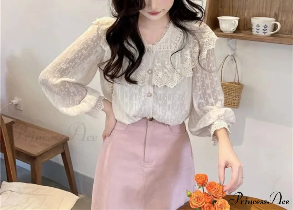Frilly Fringe Long Sleeve Top Charming Top - Image 3