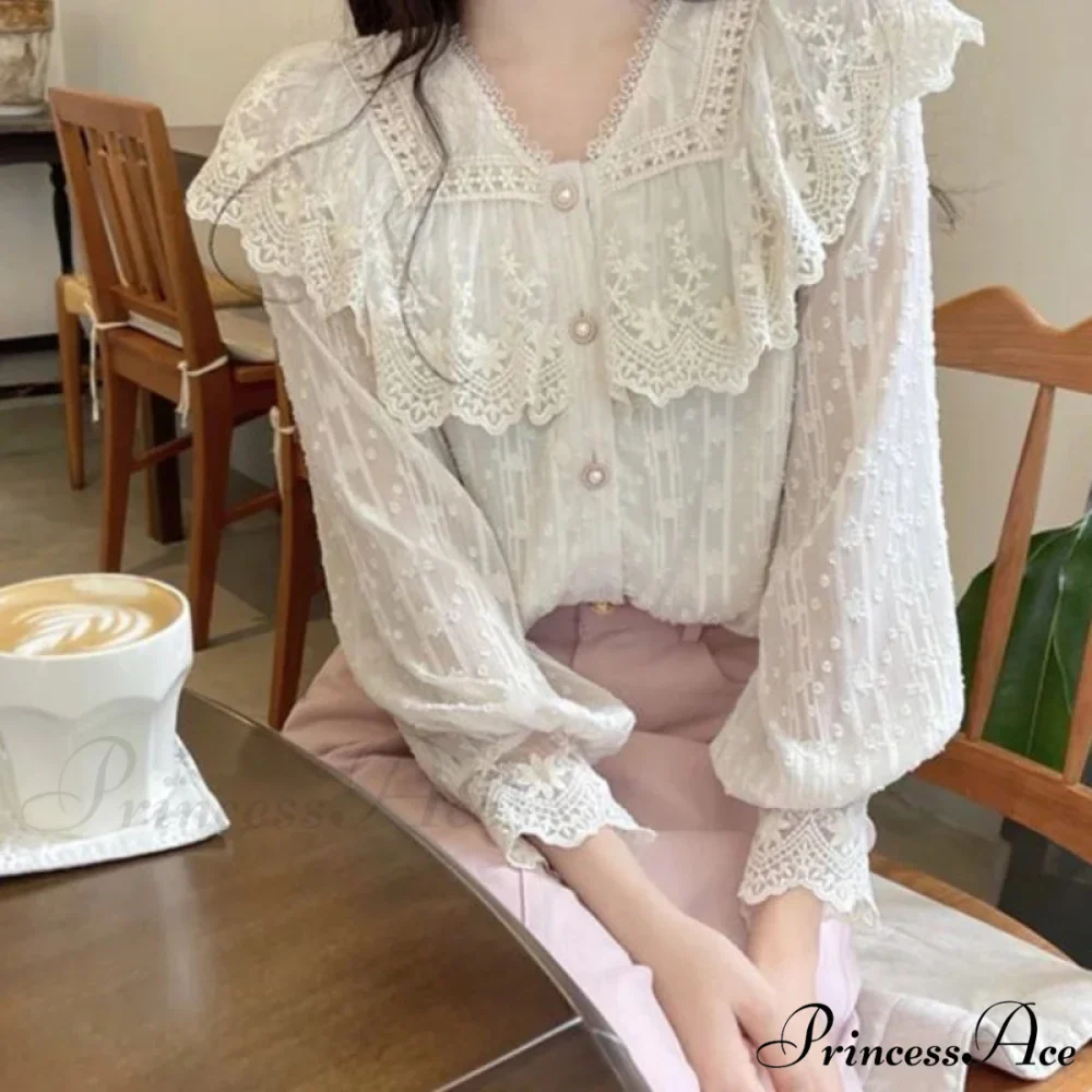 Frilly Fringe Long Sleeve Top Charming Top - Image 4
