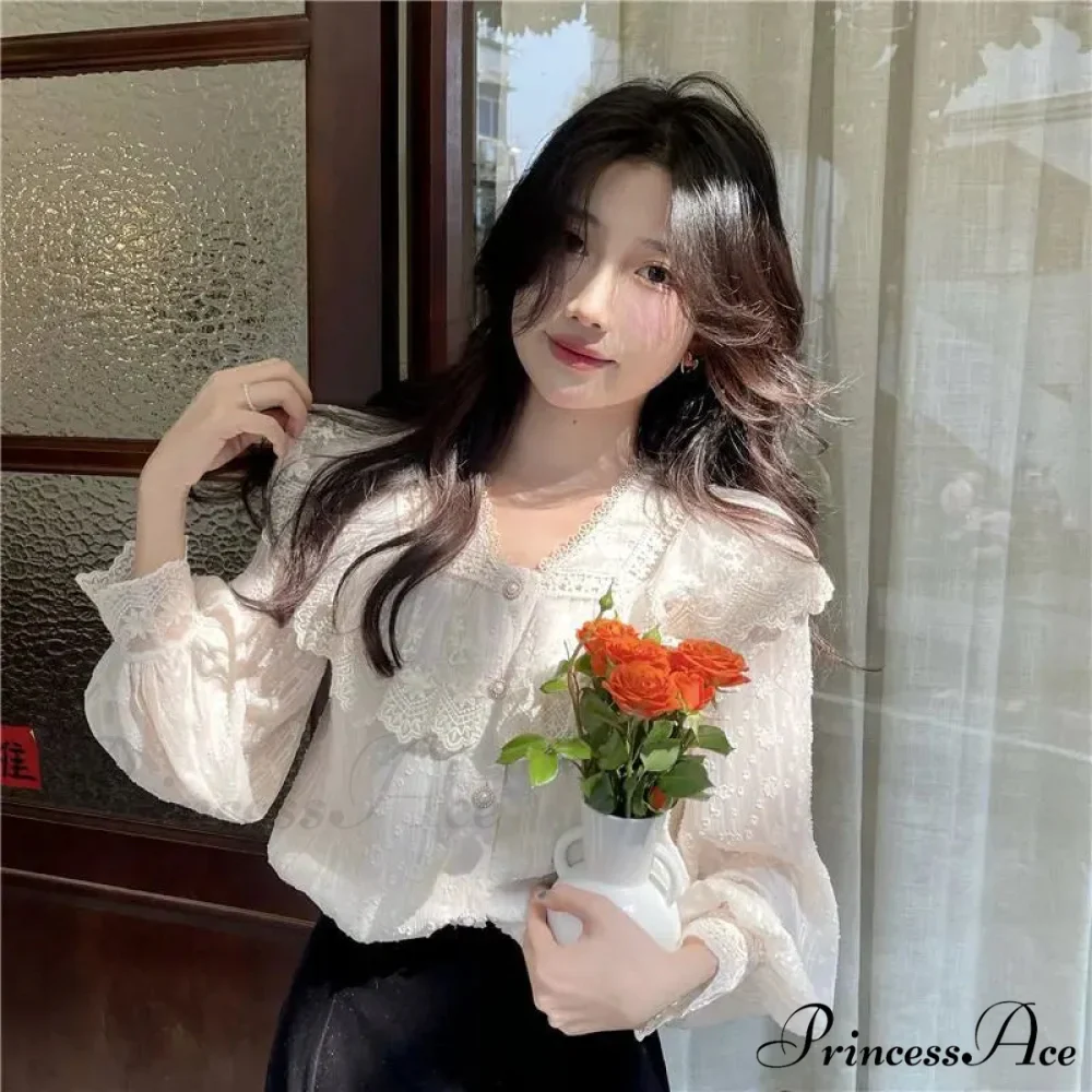 Frilly Fringe Long Sleeve Top Charming Top - Image 6