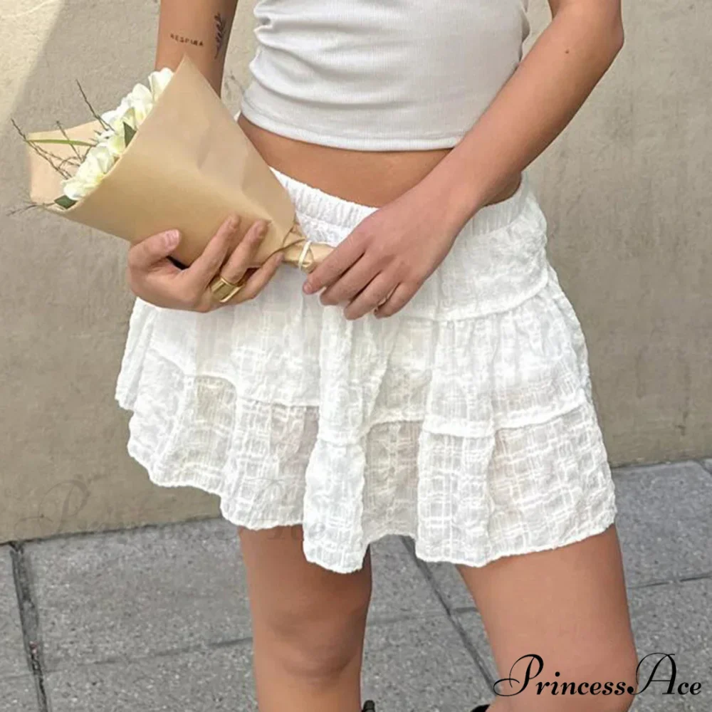 Frilly Petite Skirt with Shorts Skirt - Image 4