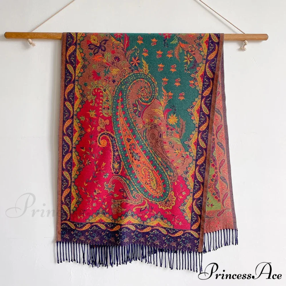Fringe Cover Cashmere Pashmina Wrap - Image 14
