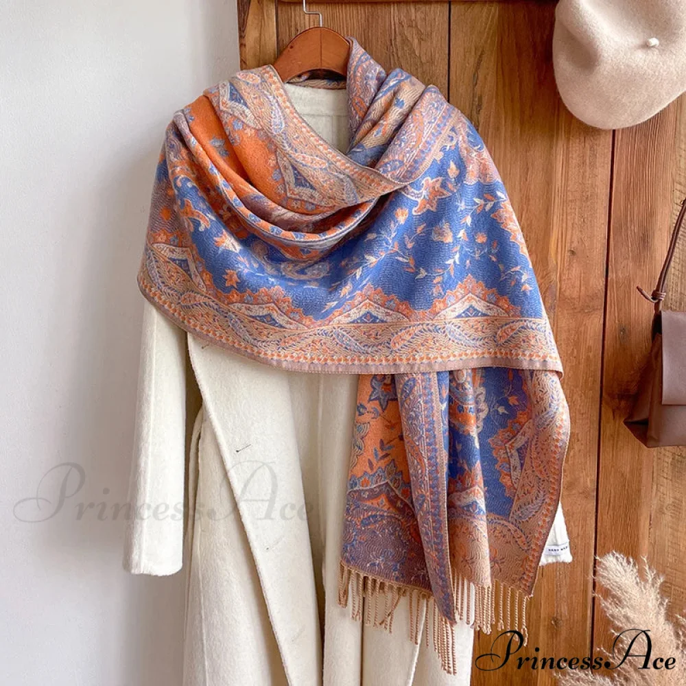 Fringe Cover Cashmere Pashmina Wrap - Image 16