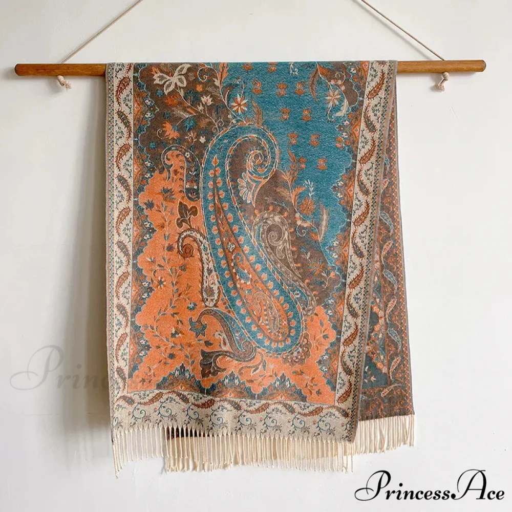 Fringe Cover Cashmere Pashmina Wrap - Image 17