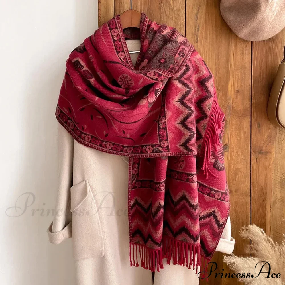 Fringe Cover Cashmere Pashmina Wrap - Image 20