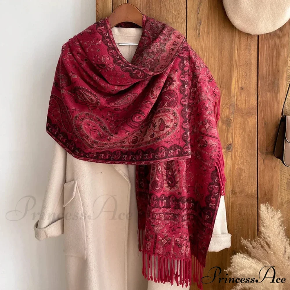 Fringe Cover Cashmere Pashmina Wrap - Image 21