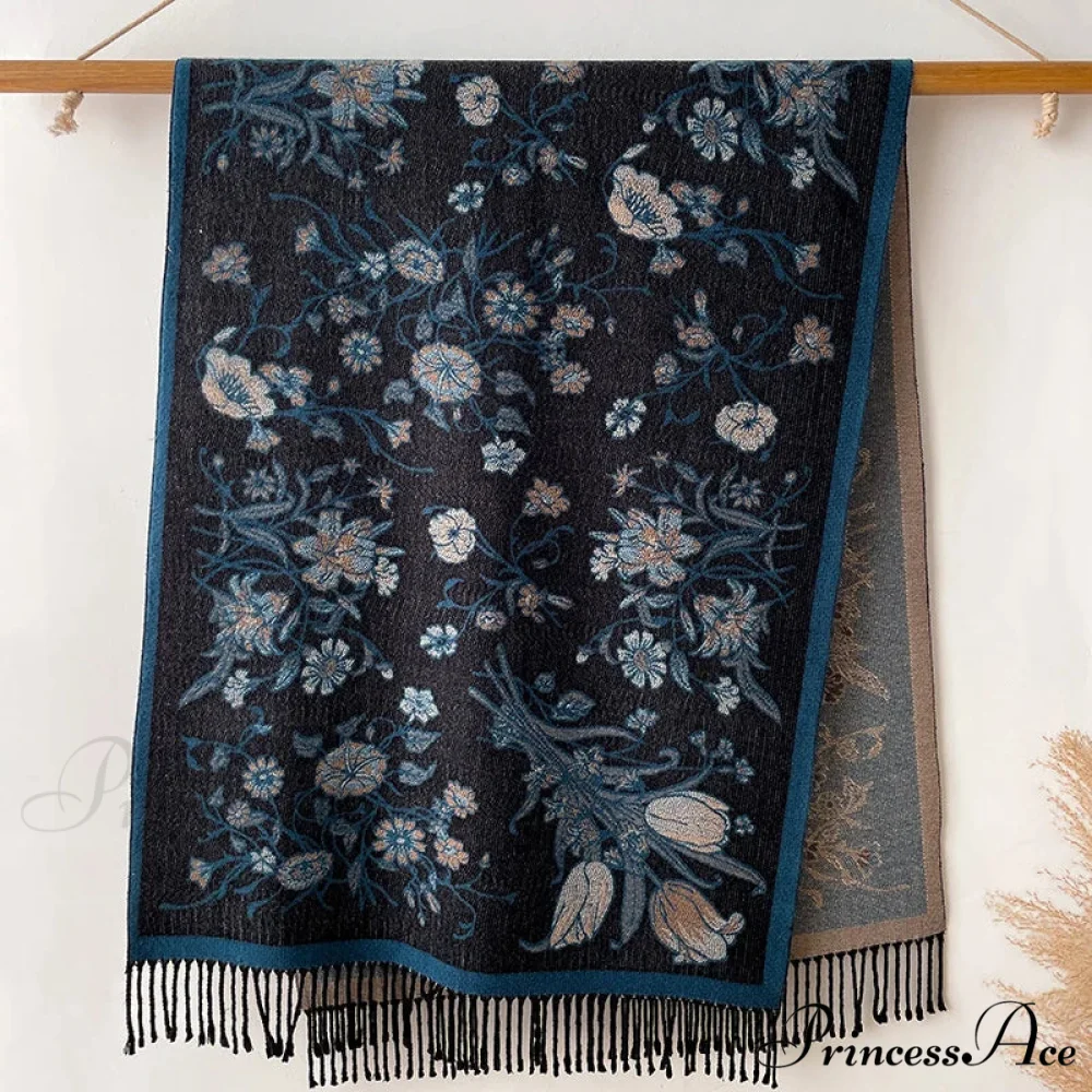 Fringe Cover Cashmere Pashmina Wrap - Image 22