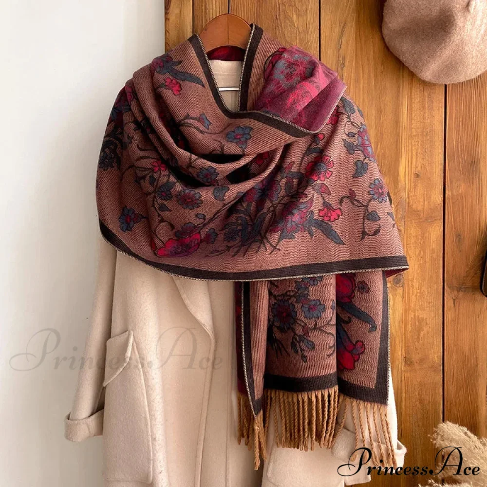 Fringe Cover Cashmere Pashmina Wrap - Image 23