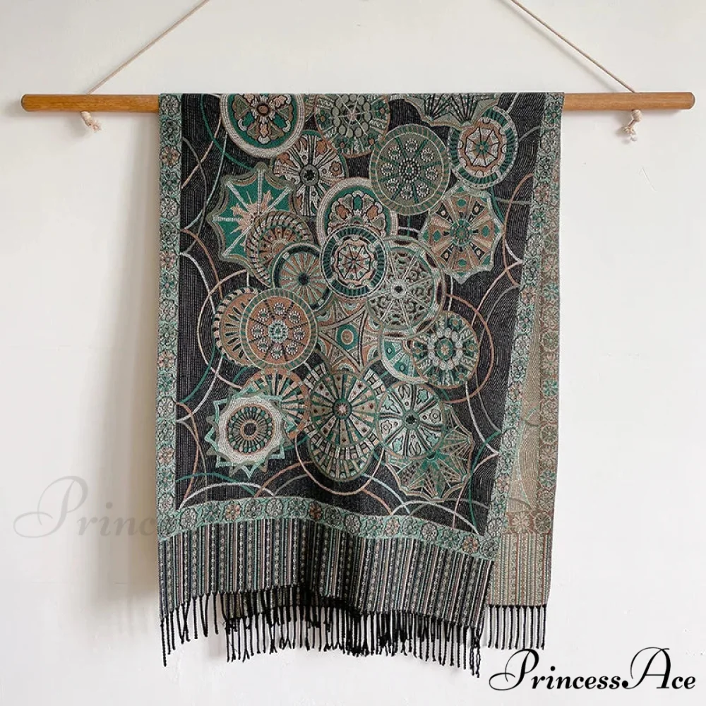 Fringe Cover Cashmere Pashmina Wrap - Image 25