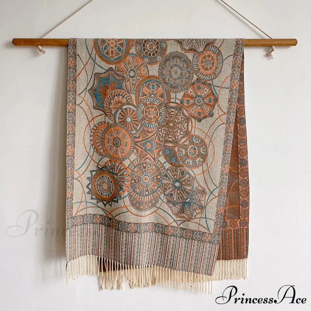 Fringe Cover Cashmere Pashmina Wrap - Image 28